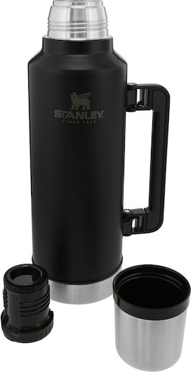 Stanley The Legendary Classic Bottle Thermos Stainless Steel / Plastic BPA Free 1.4lt Stainless Steel Thermos Stainless Steel Bottle Thermos with Handle