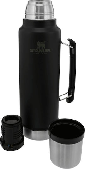 Stanley The Legendary Classic Bottle Thermos Stainless Steel / Plastic BPA Free 1.4lt Stainless Steel Thermos Stainless Steel Bottle Thermos with Handle
