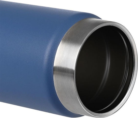 Estia Travel Chug Save the Aegean Bottle Thermos Stainless Steel 750ml Estia Travel Chug Save Aegean Denim Blue with Loop