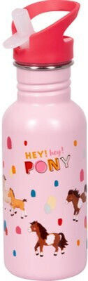 Die Spiegelburg Pony Детска Бутилка За Вода Неръждаема Стомана Розова 500ml