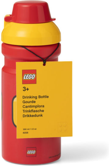 LEGO Iconic Girl Kids Water Bottle Plastic Red 390ml