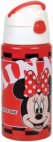Gim Flip Stainless Steel Kids Water Bottle Minnie with Straw 500ml Various Designs