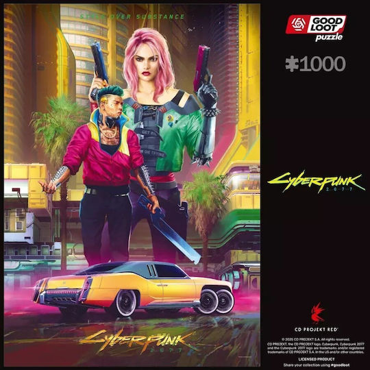 Cyberpunk 2077: Kitsch Style Puzzle 2D 1000pcs