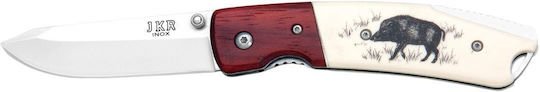 Joker Hunting Boar Pocket Knife Multicolour in Sheath