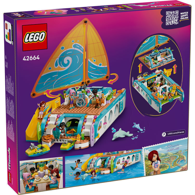 LEGO Friends Travel Boat Adventure Pentru 8+ Ani 685 Bucăți 42664