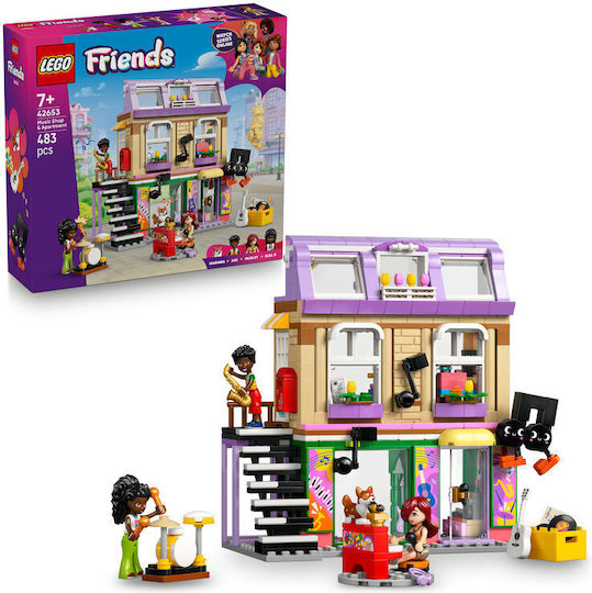 LEGO Friends Music Store & Apartment for Ages 7+ 483 Pieces