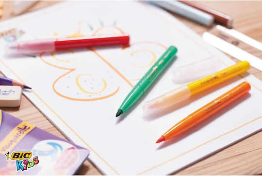BIC Kids Μαρκαδόροι Ζωγραφικής 4.5mm Λεπτοί Σετ 12 χρώματα