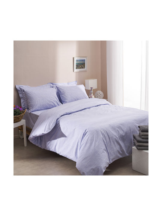 Charalambidis Textiles Dots Pillowcase Set Lila 52x72cm.