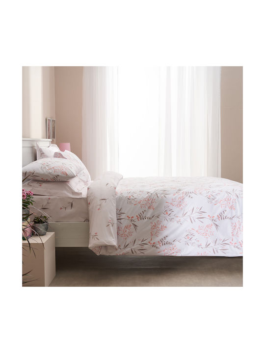Charalambidis Textiles Hyacinth Pillowcase Set Somon 52x72cm.