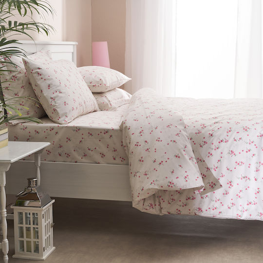 Charalambidis Textiles Retro Pillowcase Set Pink 52x72cm.