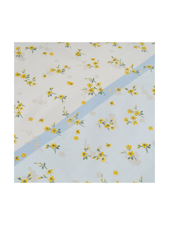 Charalambidis Textiles Ρετρό Σετ Μαξιλαροθήκες Γαλάζιο 52x72εκ.
