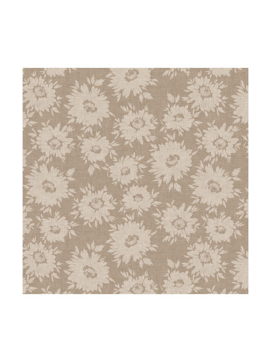 Charalambidis Textiles Χρυσάνθεμο Σετ Μαξιλαροθήκες Μπεζ 52x72εκ.