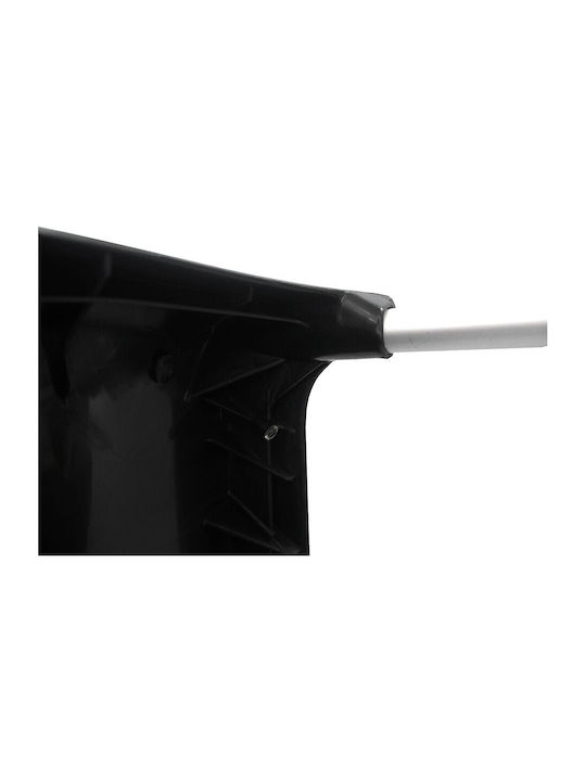 Foldable Dining Room Polypropylene Chair Black