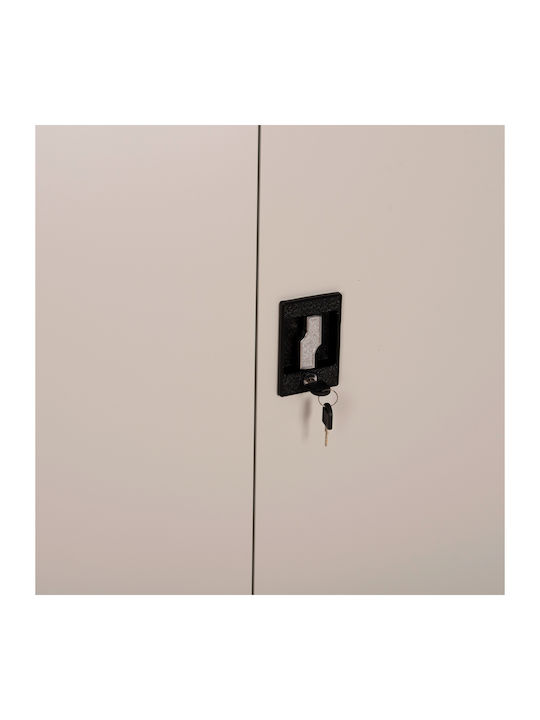 Δίφυλλη Ντουλάπα Μεταλλική 90x40x180εκ.
