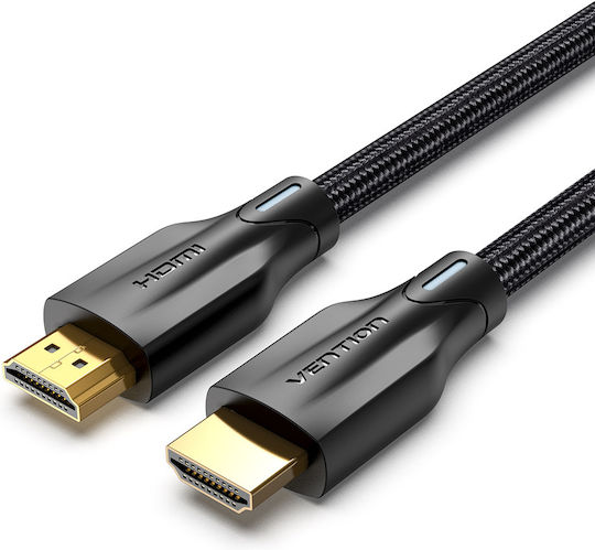 Vention HDMI 2.1 Ultra High Speed 48Gbps 4K 120Hz HDR VRR Cable HDMI male - HDMI male 1.5m Μαύρο