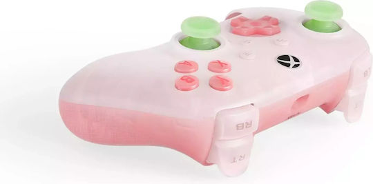 8Bitdo Ultimate Controler Cu Fir Cu Stick-uri Cu Efect Hall Pentru PC Xbox One Xbox Series Roz Translucid
