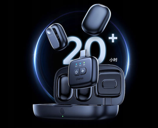 Ulanzi A30 Drahtlos Mikrofon Πέτου, Clip On für Handy
