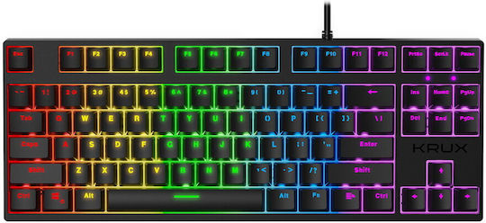 Krux Atax RGB Gaming Mechanical Keyboard Tenkeyless with Outemu Blue switches and RGB lighting (English US)