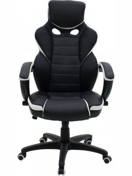 ArteLibre Kleoniki Artificial Leather Gaming Chair Black
