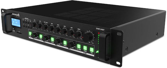 Audibax Zone 240BT Integrierter Kommerzieller Verstärker 4.0 Kanäle 240W/100V und Bluetooth Verbindung