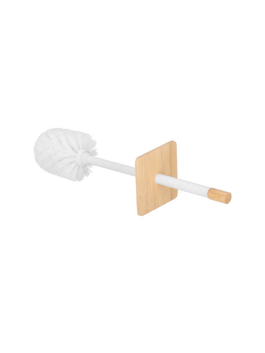 Metallic Toilet Brush White