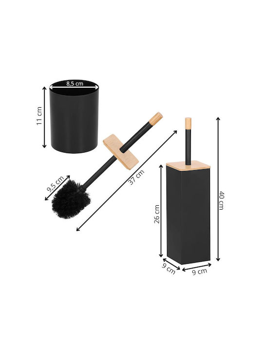 Metallic Toilet Brush Black