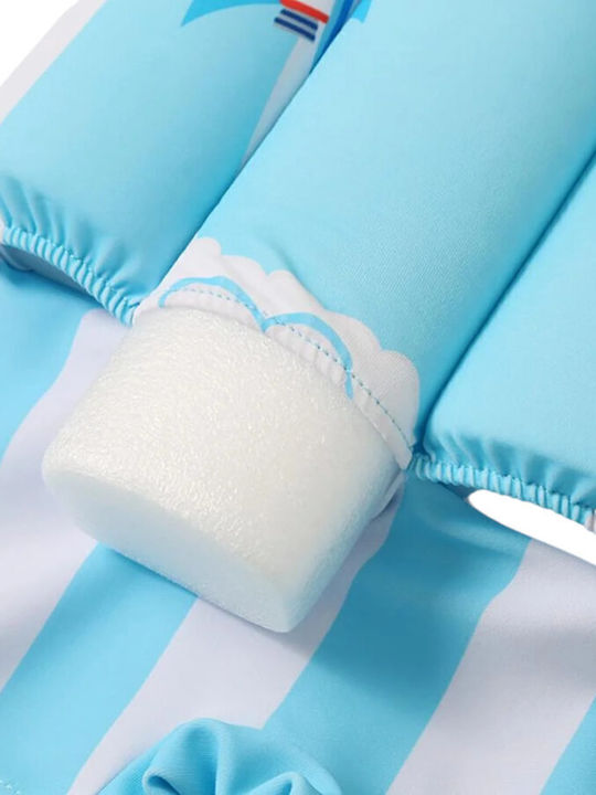 Queen Mother Blau Streifen Rocket Kinder Badebekleidung Einteilig Blau