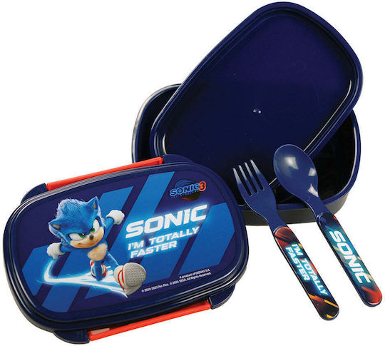 Sonic the Hedgehog Plastik Kinder Lunchset Sonic Blau