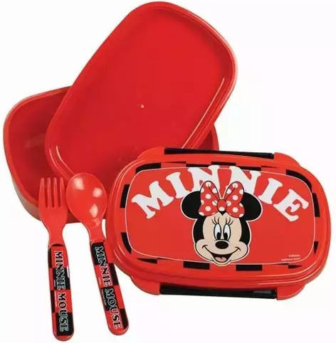 Disney Minnie Plastic Kids' Lunch Set Minnie Red
