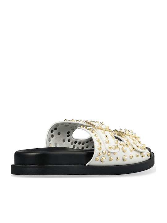 Women's Flat Sandals White