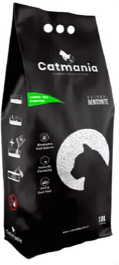 Catmania Clumping Nisip pentru Pisici Bentonită cu Aromă Ceai verde 10lt