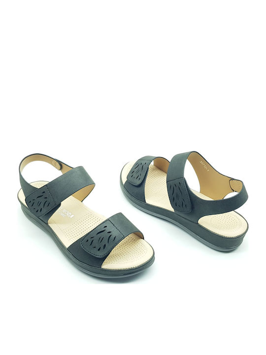 Women's Flat Sandals Anatomic in Black Color
