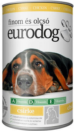 Europet Bernina Eurodog Wet Food Dogs in Cans with Chicken 1240gr