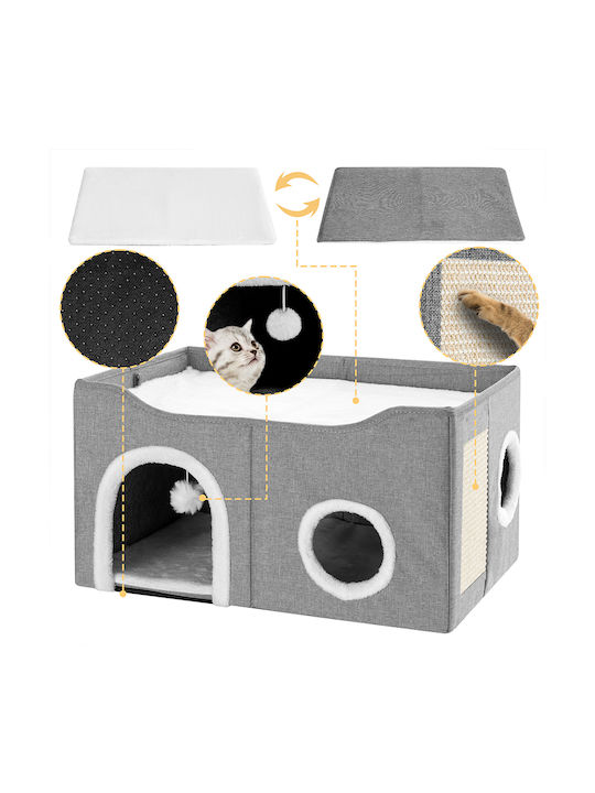 Bakaji Scratching Post Cat Trees Gray 61x41x33.5cm