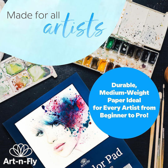2 Drawing Pads Watercolor Paper 30 Sheets Each Set de Colorat 30x23cm