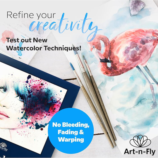 2 Drawing Pads Watercolor Paper 30 Sheets Each Set de Colorat 30x23cm