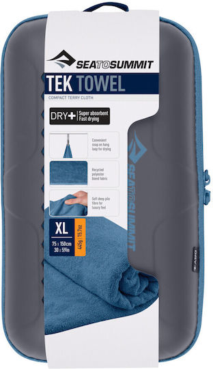 Sea to Summit Tek Πετσέτα Microfiber Σώματος σε Θήκη Moonlight Blue 150x75εκ.