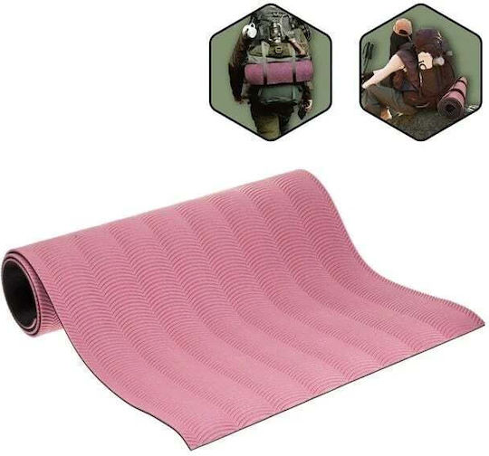 Covor de exerciții fizice Pilates Roz (160x58x0.7cm)