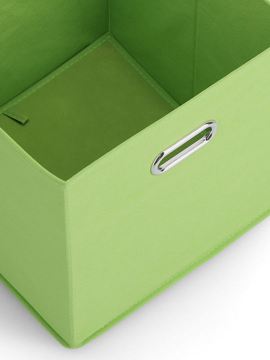 Fabric Storage Box Green 32x32x32cm 1pcs