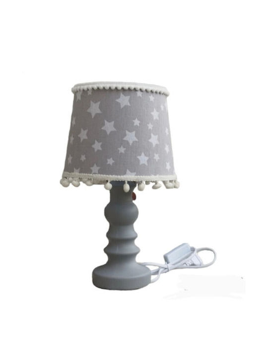 Oxygen Kids Table Lamp Stars In Sky Gray 25x15x25cm