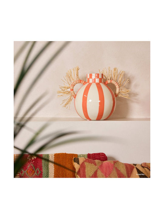 Que Rico Decorative Vase Yellow 19.5x16x17.5cm