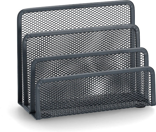 Metallic Desk Organizer in Gray Color 1pcs 8x13.5x17cm