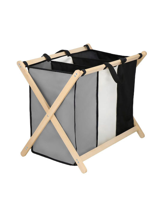 Καλάθι Απλύτων Ξύλινο Πτυσσόμενο 105lt 67x43x55cm Μαύρο Καλάθι Απλύτων Ξύλινο Πτυσσόμενο 105lt 67x43x55cm Μαύρο