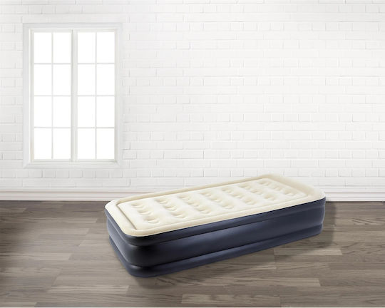 Avenli Inflatable Single Air Mattress with Integrated Electric Pump Jilong High 196x97x47cm