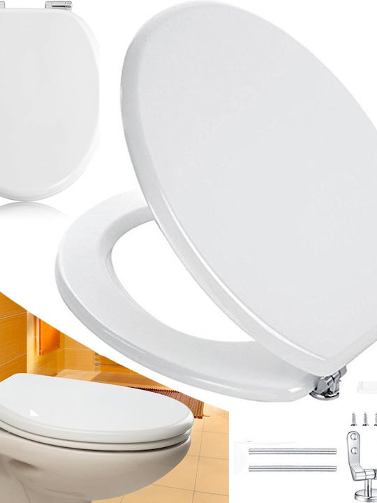 Bakaji Toilettenbrille Hölzernes Weiß