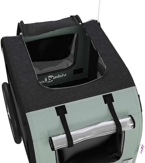 vidaXL Fahrradanhänger für Hunde bis 30kg Gray