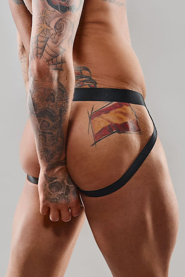Regnes Fetish Planet Herren Jockstrap Schwarz