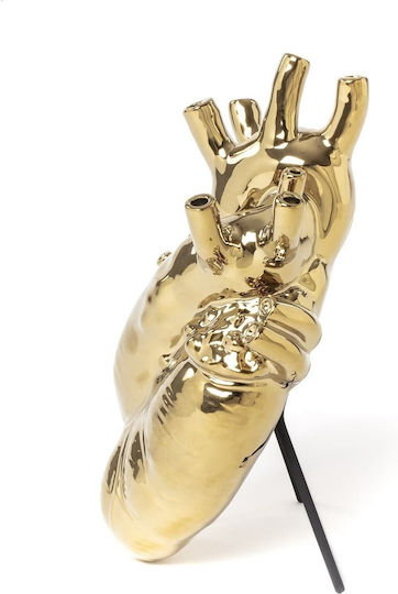 Seletti Decorative Vase Love In Bloom Gold 16.5x9x25cm