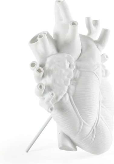 Seletti Декоративна ваза Порцелан Love In Bloom Бял 16.5x9x25см 1бр