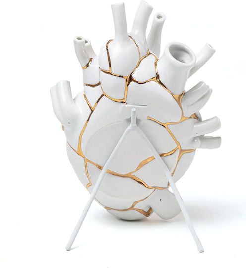 Seletti Decorative Vase White 16.5x9x25cm